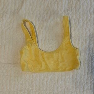 Terry cloth bikini top